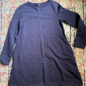 Navy blue cos sweatshirt dress with pockets xs